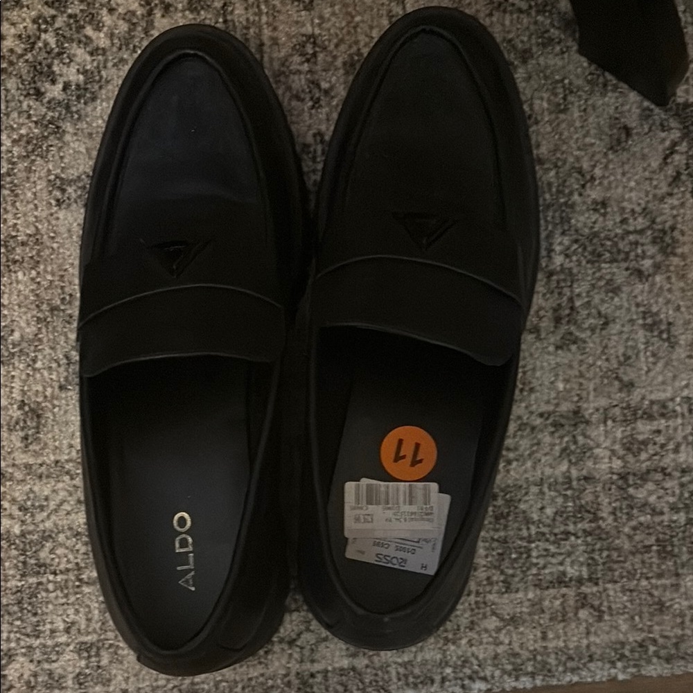 Aldo Black Slip-On‎ Loafers for Everyday Comfort